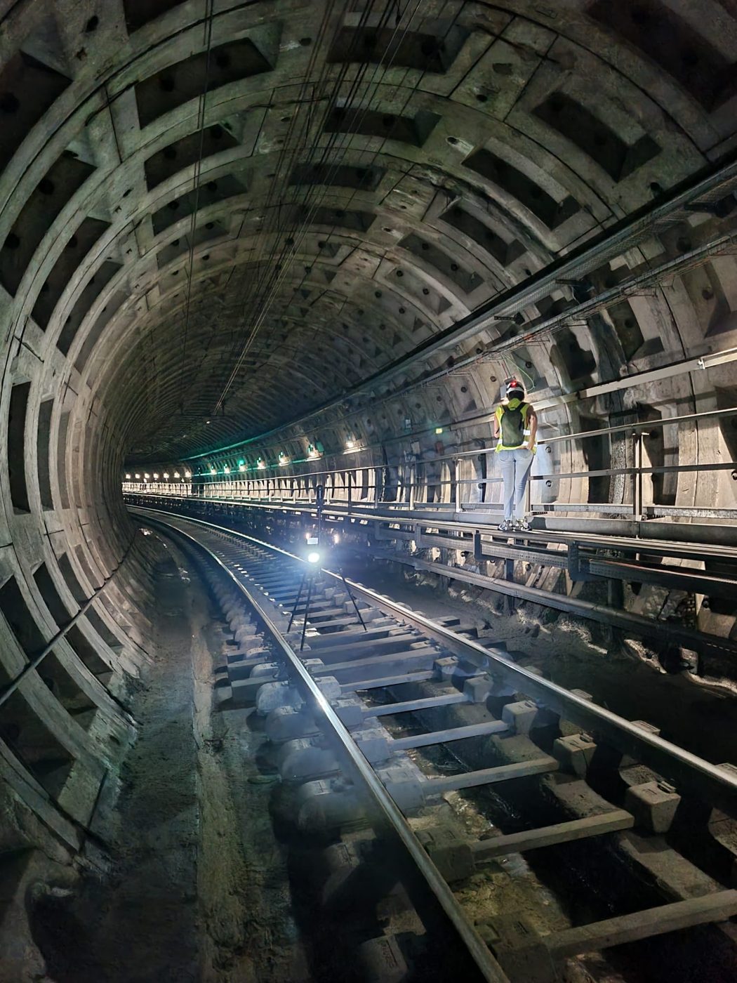 Rilievo laser scanner in galleria ferroviaria